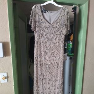 Pisarro Nights beaded Long dress sz 10